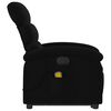 vidaXL Electric Stand up Massage Recliner Chair Black Fabric