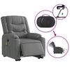 vidaXL Electric Stand up Massage Recliner Chair Dark Grey Fabric