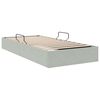 vidaXL Storage Bed with Mattress Light Grey 100 x 190 cm Velvet