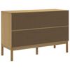 vidaXL Chest of Drawers FLORO Wax Brown Solid Wood Pine