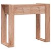 vidaXL Console Table 90x35x75 cm Solid Teak Wood