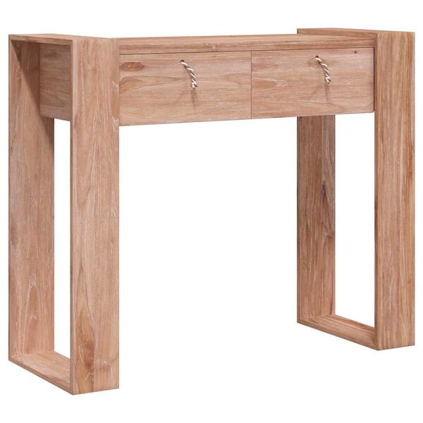 vidaXL Console Table 90x35x75 cm Solid Teak Wood