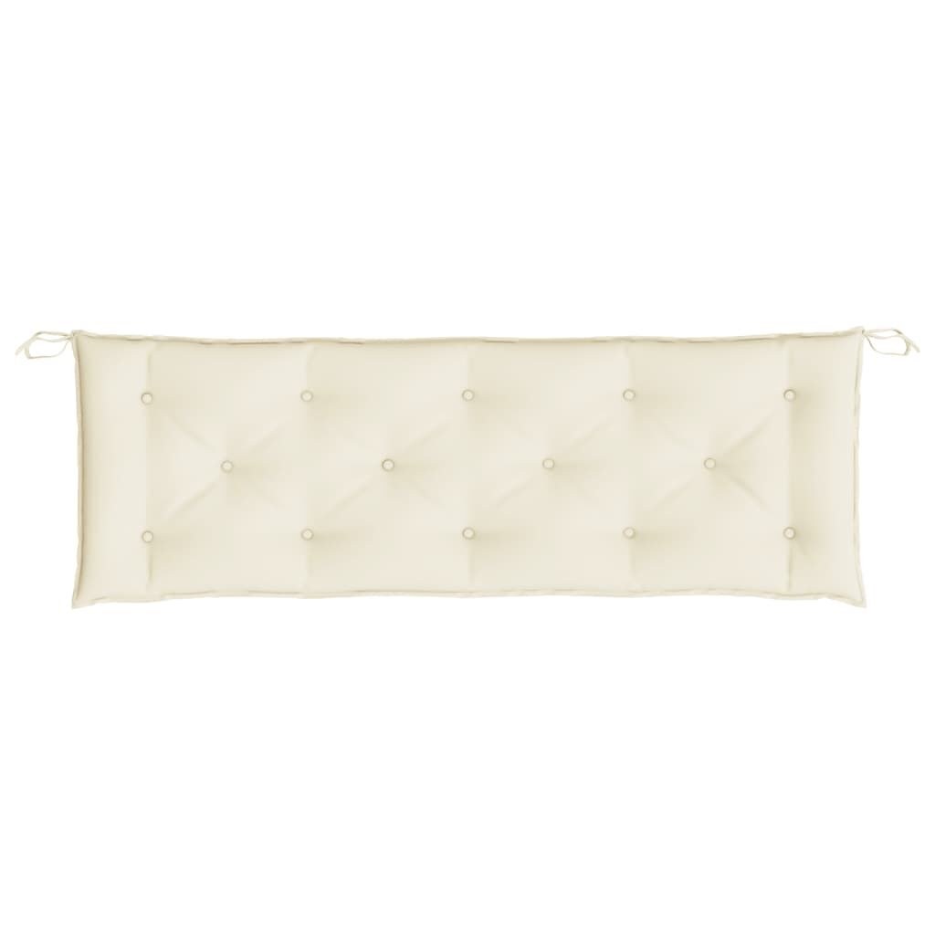 vidaXL Garden Bench Cushion Cream White 150x50x7 cm Oxford Fabric