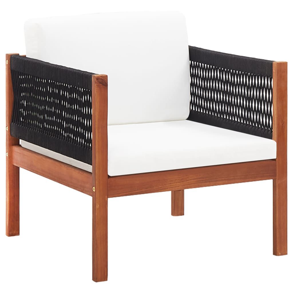vidaXL 4 Piece Garden Lounge Set Solid Acacia Wood