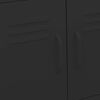 vidaXL Storage Cabinet Black 60x35x56 cm Steel