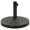 vidaXL Parasol Base Round Polyresin 13 kg Bronze