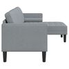 vidaXL Sofa Set Light grey 173 x 131 x 67 cm Fabric