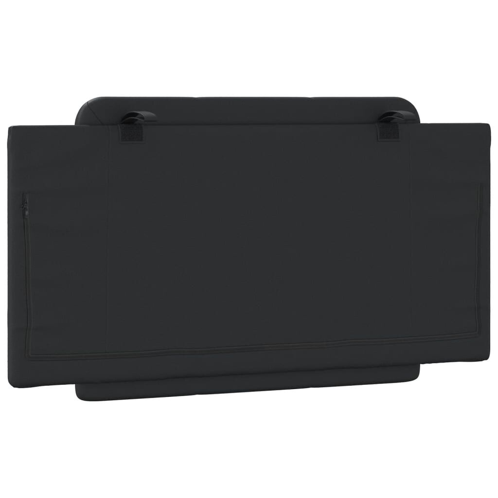 vidaXL Headboard Cushion "Zadar" Black 100 cm Faux Leather