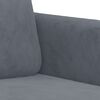 vidaXL 2 Piece Sofa Set with Pillows Dark Grey Velvet