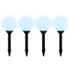 vidaXL Outdoor Pathway Lamps 8 pcs LED 15 cm with Ground Spike