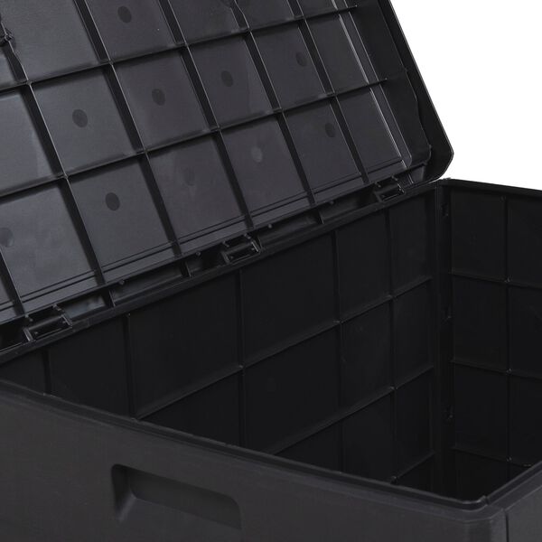 vidaXL Garden Storage Box - Anthracite, 77.5 x 54.5 x 53 cm, Plastic, 170 L