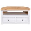 vidaXL Corner TV Cabinet White 93x49x49 cm Solid Pine Panama Range