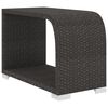 vidaXL 8 Piece Garden Lounge Set with Cushions Poly Rattan Black