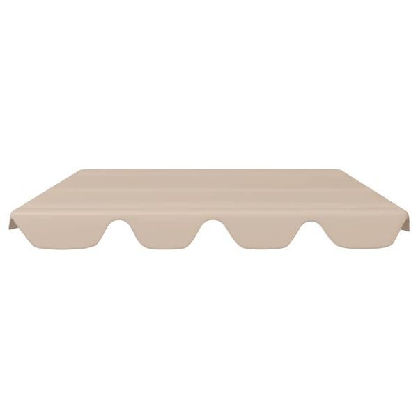 vidaXL Replacement Canopy for Garden Swing Beige 188/168x145/110 cm