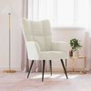 vidaXL Relaxing Chair Cream White Velvet