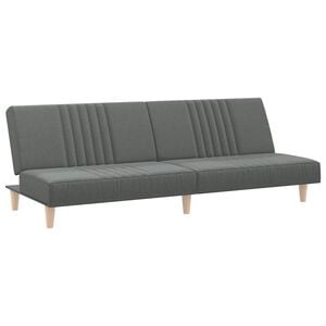 vidaXL Sofa Bed Dark Grey Fabric