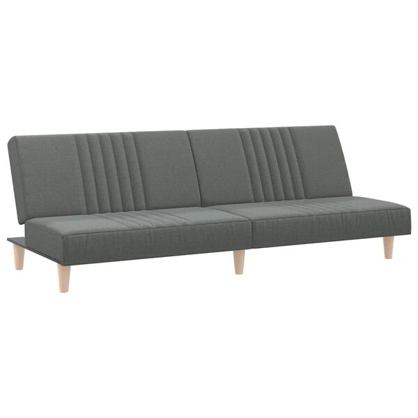 vidaXL Sofa Bed Dark Grey Fabric