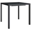 vidaXL 3 Piece Garden Dining Set Anthracite Steel