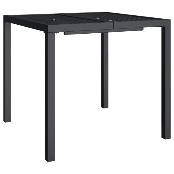 vidaXL 3 Piece Garden Dining Set Anthracite Steel