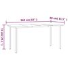 vidaXL 5 Piece Garden Dining Set with Cushions Poly Rattan and Steel