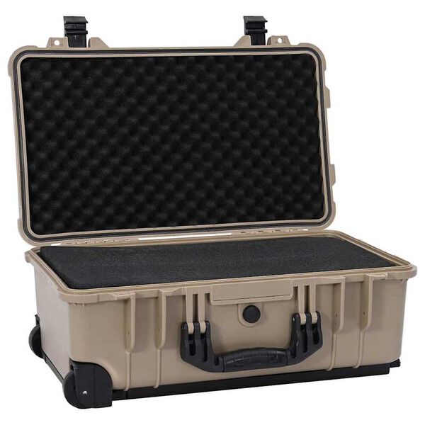 vidaXL Wheel-equipped Tool/Equipment Case with Pick & Pluck Foam Inside