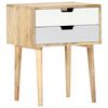 vidaXL Bedside Cabinet 47x35x59 cm Solid Mango Wood