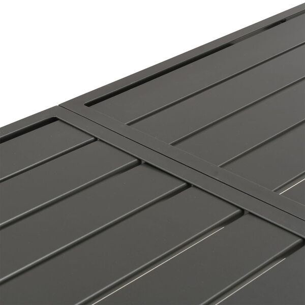 vidaXL Garden Table Dark Grey 180x83x72 cm Steel