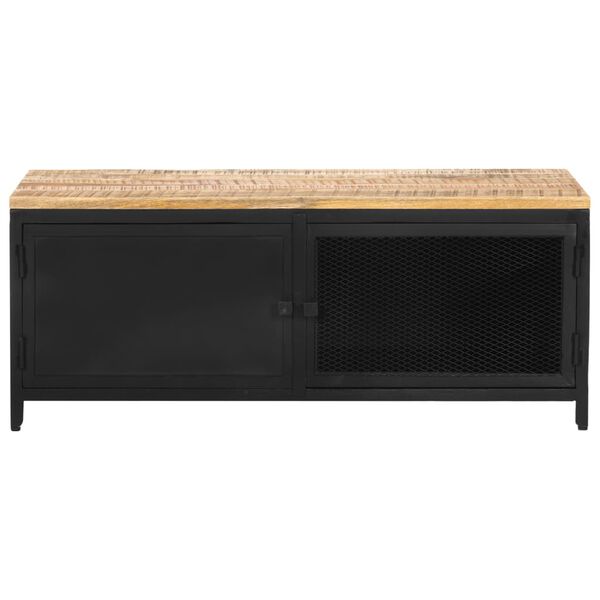 vidaXL Coffee Table 90x50x37 cm Solid Rough Mango Wood