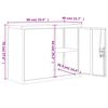 vidaXL File Cabinet Anthracite 90x40x70 cm Steel