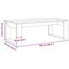 vidaXL Coffee Table Artisan Oak 102x50x35 cm Engineered Wood