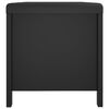 vidaXL Storage Box with Cushion Black 105x40x45 cm