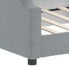 vidaXL Day Bed without Mattress Light Grey 100x190 cm Fabric
