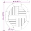 vidaXL Table Top Solid Teak Wood Round 2.5 cm 60 cm