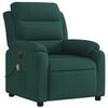 vidaXL Electric Massage Recliner Chair Dark Green Velvet