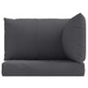 vidaXL Pallet Cushions 3 pcs Melange Anthracite Fabric