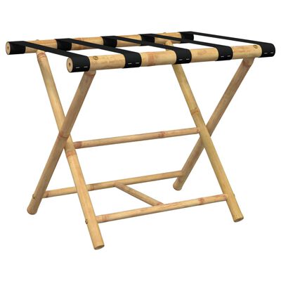 vidaXL Folding Luggage Rack 62x42x50.5 cm Bamboo