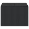 vidaXL Garden Storage Box Black 291L Poly Rattan