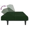 vidaXL 2-Seater Sofa Bed Dark Green Velvet