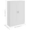 vidaXL Book Cabinet White 82.5x30.5x115 cm Engineered Wood