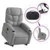 vidaXL Stand up Massage Recliner Chair Light Grey Fabric
