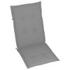vidaXL Garden Reclining Chairs with Cushions 8 pcs Grey Solid Wood Acacia