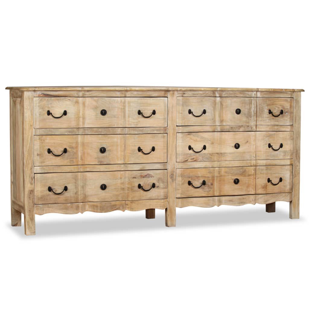 vidaXL Sideboard Solid Mango Wood 200x40x90 cm