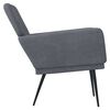 vidaXL Armchair Dark Grey 62x79x79 cm Velvet