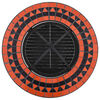 vidaXL Mosaic Fire Pit Table Terracotta and White 68 cm Ceramic