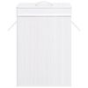 vidaXL Bamboo Laundry Basket White
