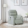 vidaXL Electric Massage Recliner Chair Light Grey Velvet