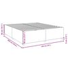 vidaXL Bed Frame without Mattress Light Grey King Fabric