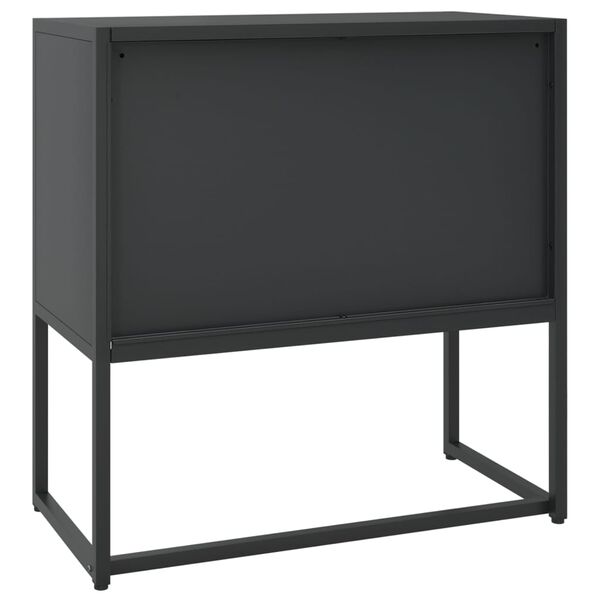 vidaXL Sideboard Black 75x35x75 cm Steel