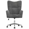 vidaXL Relaxing Chair Dark Grey Velvet