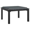 vidaXL 5 Piece Garden Lounge Set Black and Grey Poly Rattan